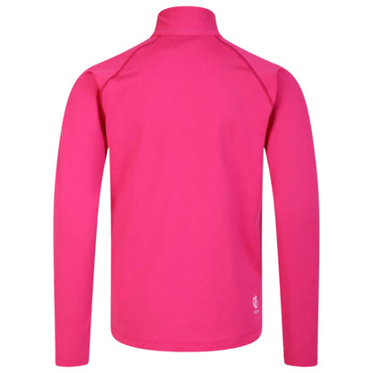 Fleece Ski Top - Dare2b Consist II Recycled Core Stretch Kids - Pure Pink