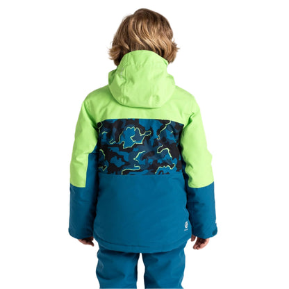 Ski Jacket - Dare2b Traverse Kids - Green Blue Camo Print