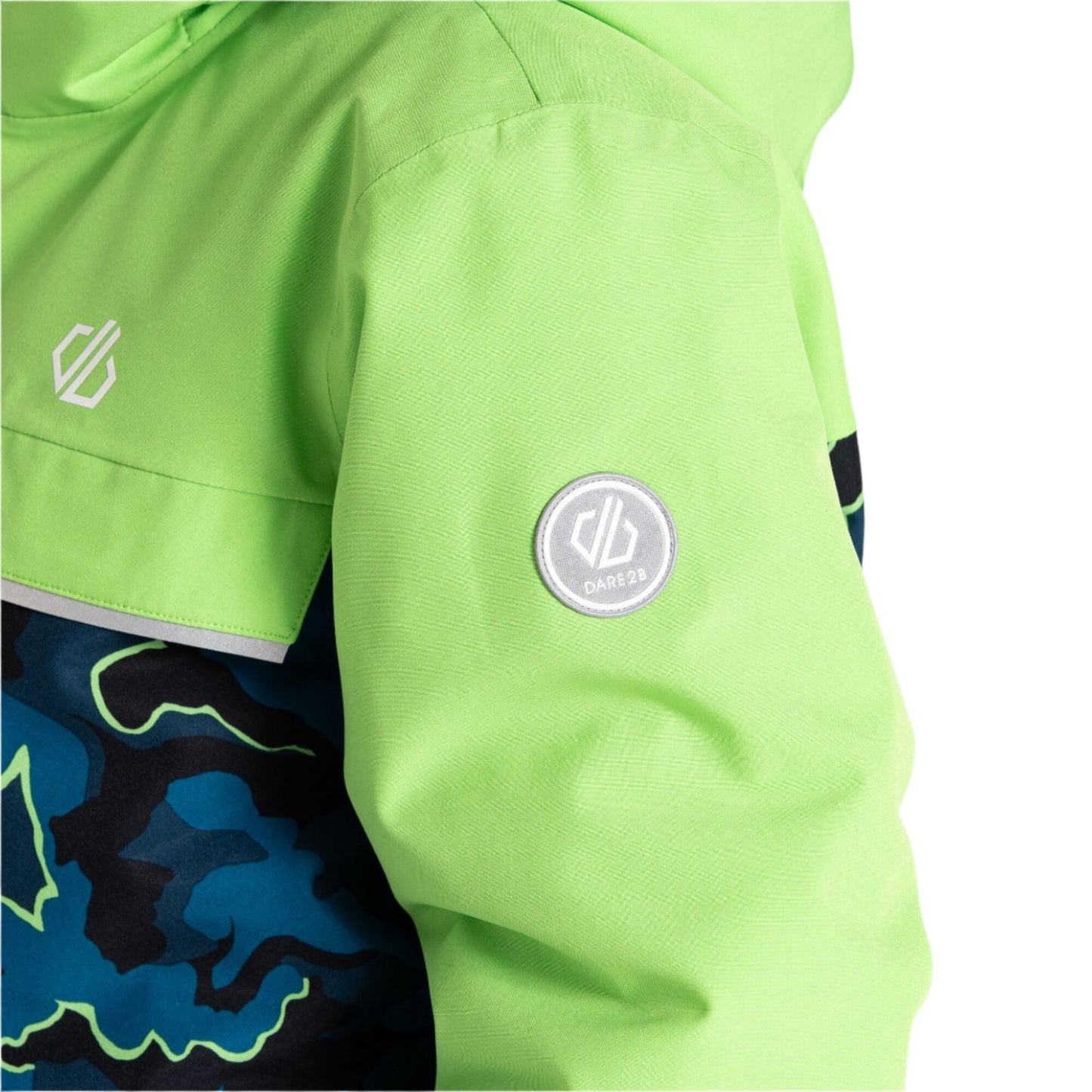 Ski Jacket - Dare2b Traverse Kids - Green Blue Camo Print